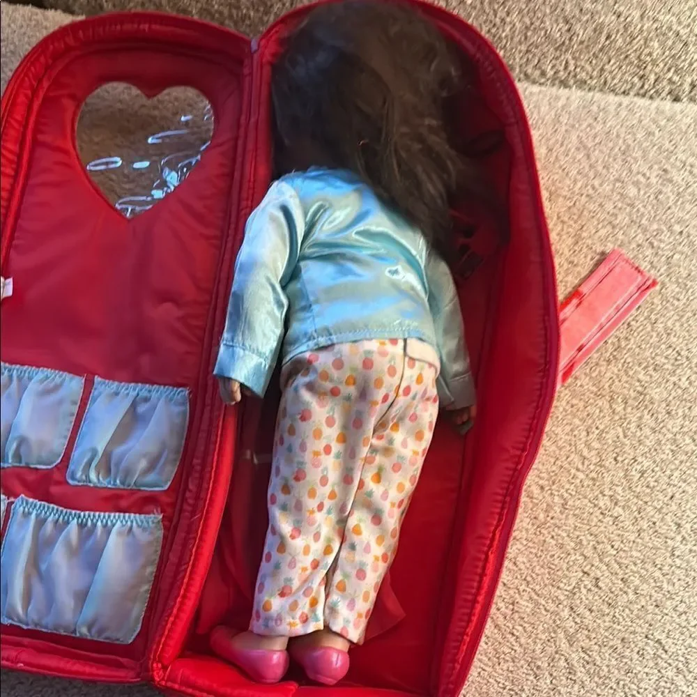 OG Doll with carrying case backpack 🎒 and Colorful Outfit